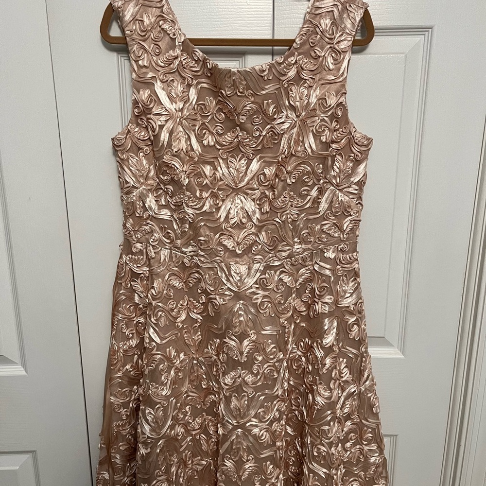 Elegant pink ribbon Sleeveless Dress